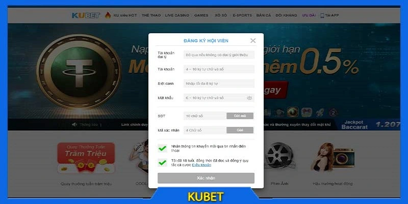 Xác nhận thông tin và hoàn tất quá trình đăng ký